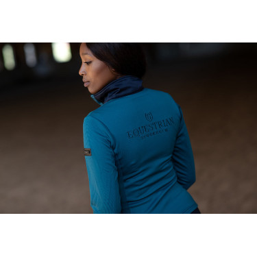 Chaqueta polar Equestrian Stockholm para mujer Azul aurora