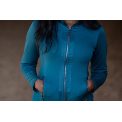 Chaqueta polar Equestrian Stockholm para mujer Azul aurora