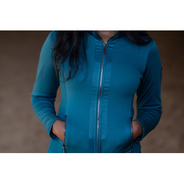 Chaqueta polar Equestrian Stockholm para mujer Azul aurora