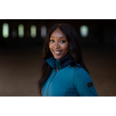 Chaqueta polar Equestrian Stockholm para mujer Azul aurora