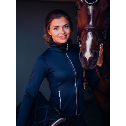 Chaqueta polar Equestrian Stockholm para mujer Marino Azul marino