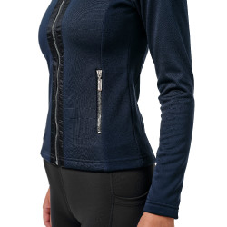 Chaqueta polar Equestrian Stockholm para mujer Marino Azul marino