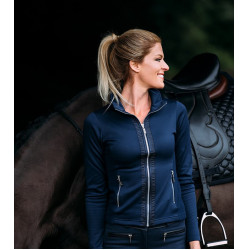 Chaqueta polar Equestrian Stockholm para mujer Marino Azul marino