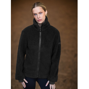 Chaqueta polar Teddy Equestrian Stockholm para mujer Negro
