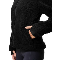 Chaqueta polar Teddy Equestrian Stockholm para mujer Negro