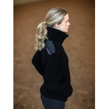 Chaqueta polar Teddy Equestrian Stockholm para mujer Negro