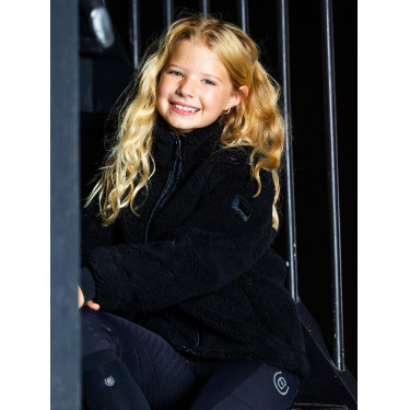 Chaqueta polar Teddy Equestrian Stockholm Young Rider Negro Chaqueta polar Teddy Equestrian Stockholm Young Rider Negro