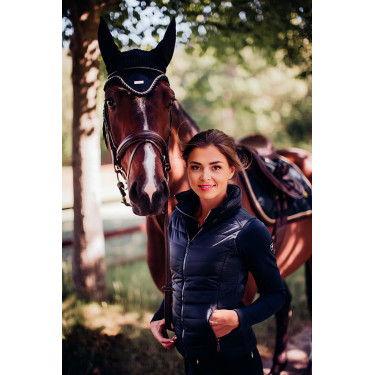 Chaleco sin mangas Equestrian Stockholm mujer Equestrian Marino Azul marino