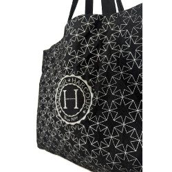 Bolsa tote Harcour Arlo Negro / plata