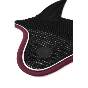 Capucha para caballo ProConfort Dynax Negro / burdeos