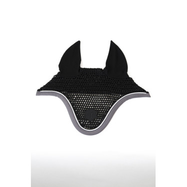Capucha para caballo ProConfort Dynax Negro / gris oscuro
