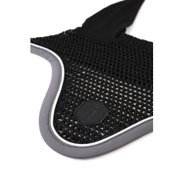 Capucha para caballo ProConfort Dynax Negro / gris oscuro