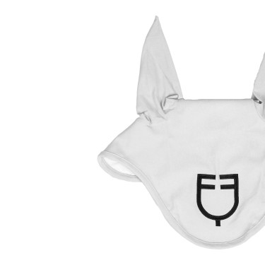 Gorra antimoscas Equestro cube stretch técnica con logotipo