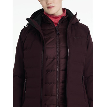 Chaqueta Híbrida Impermeable LeMieux Brooke mujer Ciruela damascena Violeta