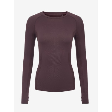 Camiseta de manga larga sin costuras LeMieux Britney Ciruela damascena Violeta