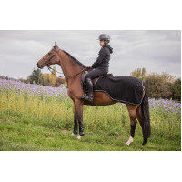 Couvre-reins polaire Diagonal - PADDOCK Negro