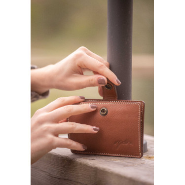 Tarjetero PENELOPE Cartoon Coñac Marrón