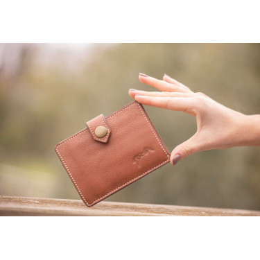 Tarjetero PENELOPE Cartoon Coñac Marrón