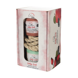 Piedra de sal aromatizada Lolly Lick lote de 2 HKM Escaramujo / manzana