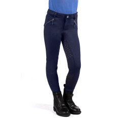 Pantalón Mia con fondo completo de silicona HKM Azul oscuro