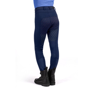 Pantalón Mia con fondo completo de silicona HKM Azul oscuro