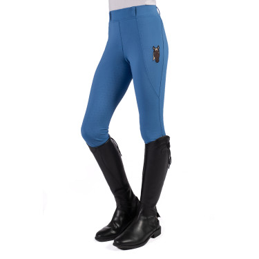 Leggings Mia con asiento completo de silicona HKM Azul