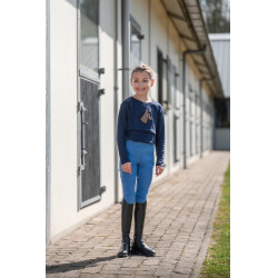 Leggings Mia con asiento completo de silicona HKM Azul