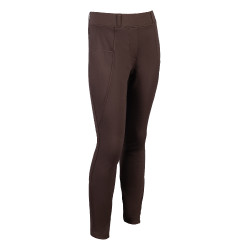 Leggings Mia con asiento completo de silicona HKM Marrón oscuro