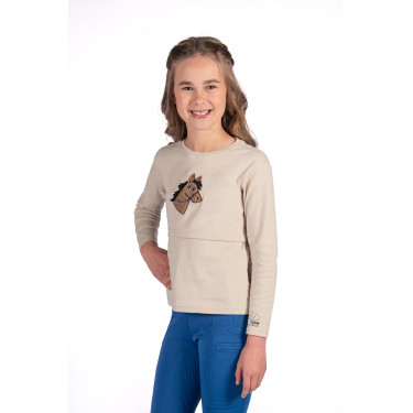 Polo de manga larga Mia HKM Beige