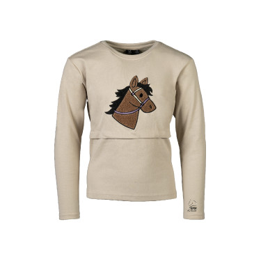 Polo de manga larga Mia HKM Beige