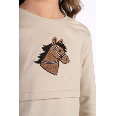 Polo de manga larga Mia HKM Beige