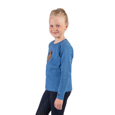 Polo de manga larga Mia HKM Azul