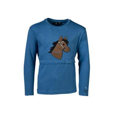 Polo de manga larga Mia HKM Azul