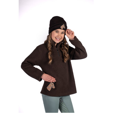 Sudadera polar infantil Mia HKM Marrón oscuro