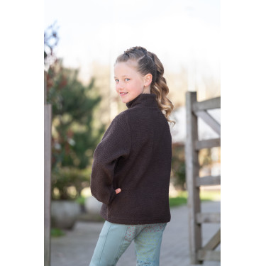 Sudadera polar infantil Mia HKM Marrón oscuro