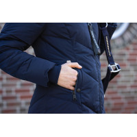 Plumífero largo Toronto HKM Azul oscuro