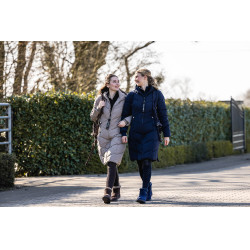 Plumífero largo Toronto HKM Azul oscuro