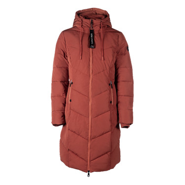 Plumífero largo Toronto HKM Cobre Marrón