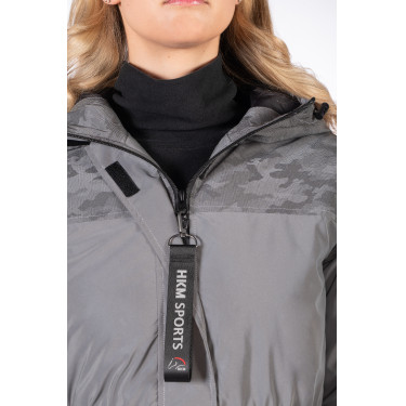 Abrigo de equitación Washington HKM Plateado Gris