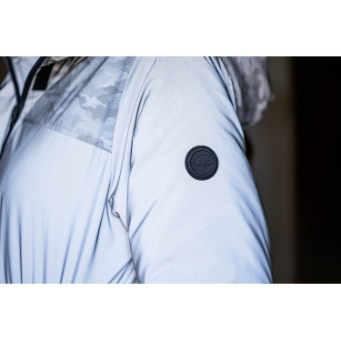 Abrigo de equitación Washington HKM Plateado Gris