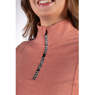 Camiseta funcional Supersoft II HKM Cobre Marr&amp;oacute;n