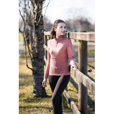 Camiseta funcional Supersoft II HKM Cobre Marr&amp;oacute;n