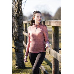 Camiseta funcional Supersoft II HKM Cobre Marr&amp;oacute;n