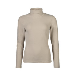 Camiseta de manga larga de cuello alto Eva HKM Beige
