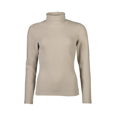 Camiseta de manga larga de cuello alto Eva HKM Beige