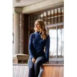 Camiseta de manga larga de cuello alto Eva HKM Azul oscuro Camiseta de manga larga de cuello alto Eva HKM Azul oscuro