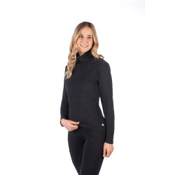 Camiseta de manga larga de cuello alto Eva HKM Negro Camiseta de manga larga de cuello alto Eva HKM Negro