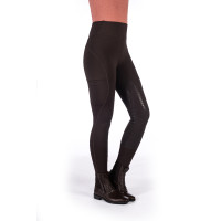 Legging Rio con asiento completo de silicona HKM Marrón oscuro