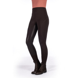 Legging Rio con asiento completo de silicona HKM Marrón oscuro Legging Rio con asiento completo de silicona HKM Marrón oscuro