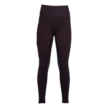 Legging Rio con asiento completo de silicona HKM Marrón oscuro Legging Rio con asiento completo de silicona HKM Marrón oscuro